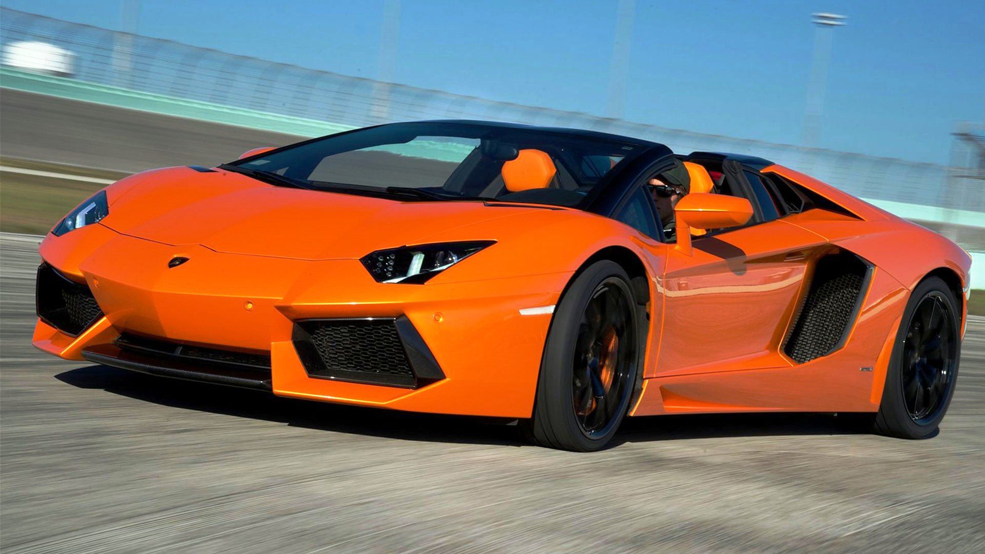 Lamborghini Aventador Roadster Orange , HD Wallpaper & Backgrounds