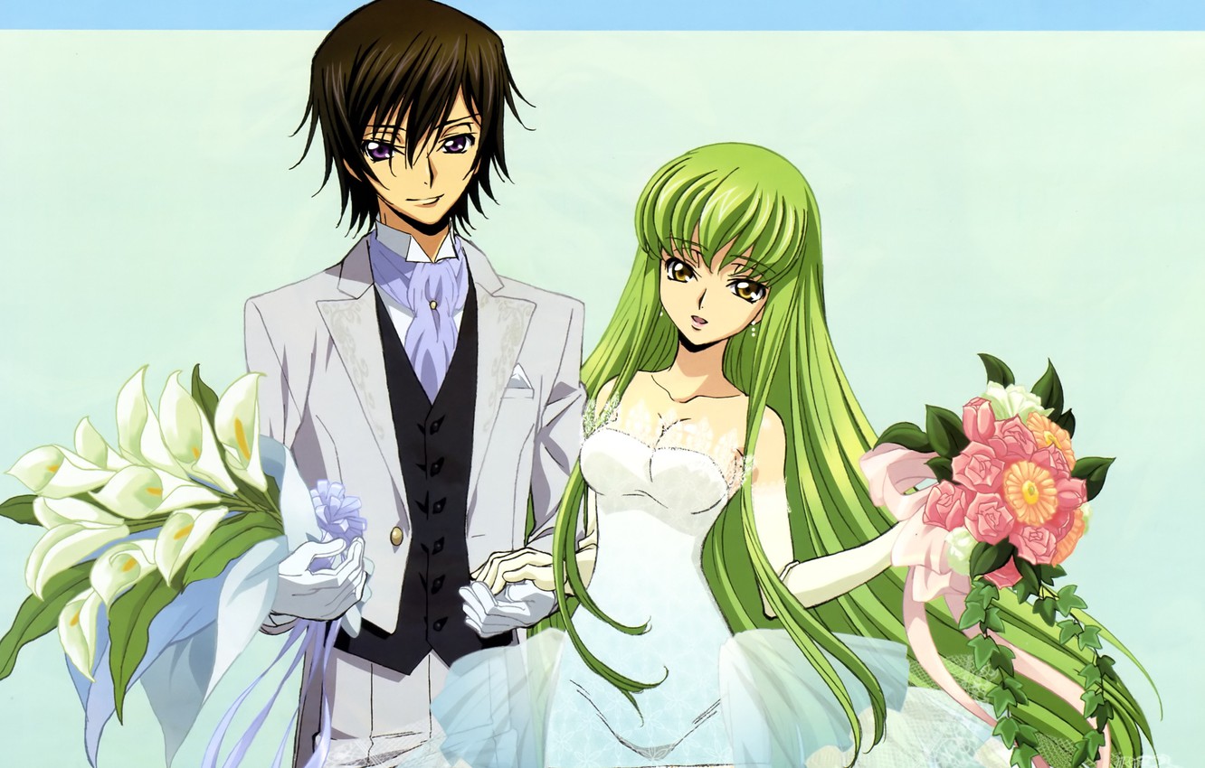 Photo Wallpaper Bouquet, Costume, Neckline, Gloves, - Cc Bride Code Geass , HD Wallpaper & Backgrounds