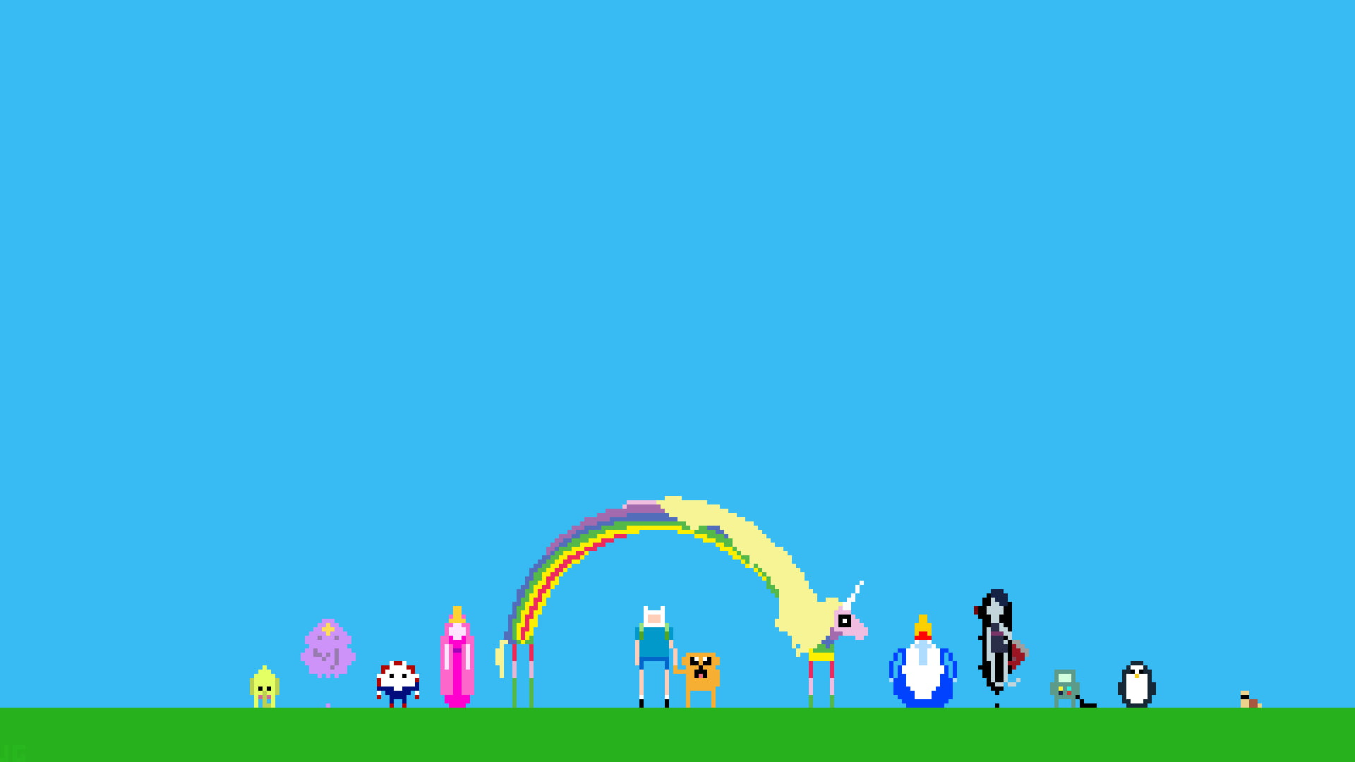 Adventure Time Pixel Art , HD Wallpaper & Backgrounds