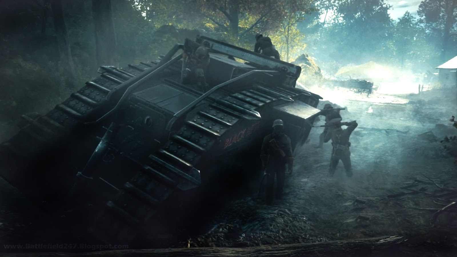 Battlefield 1 In Game Tank Footage - Battlefield 1 Big Bess , HD Wallpaper & Backgrounds