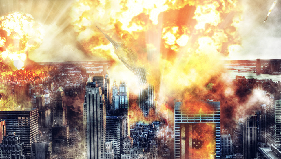 Goodbye America, Nuclear Bomb, Atomic Explosion Desktop - New York City , HD Wallpaper & Backgrounds