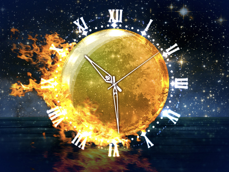 Fire Element Clock Animated Wallpaper - Live Clock Wallpaper Animation , HD Wallpaper & Backgrounds