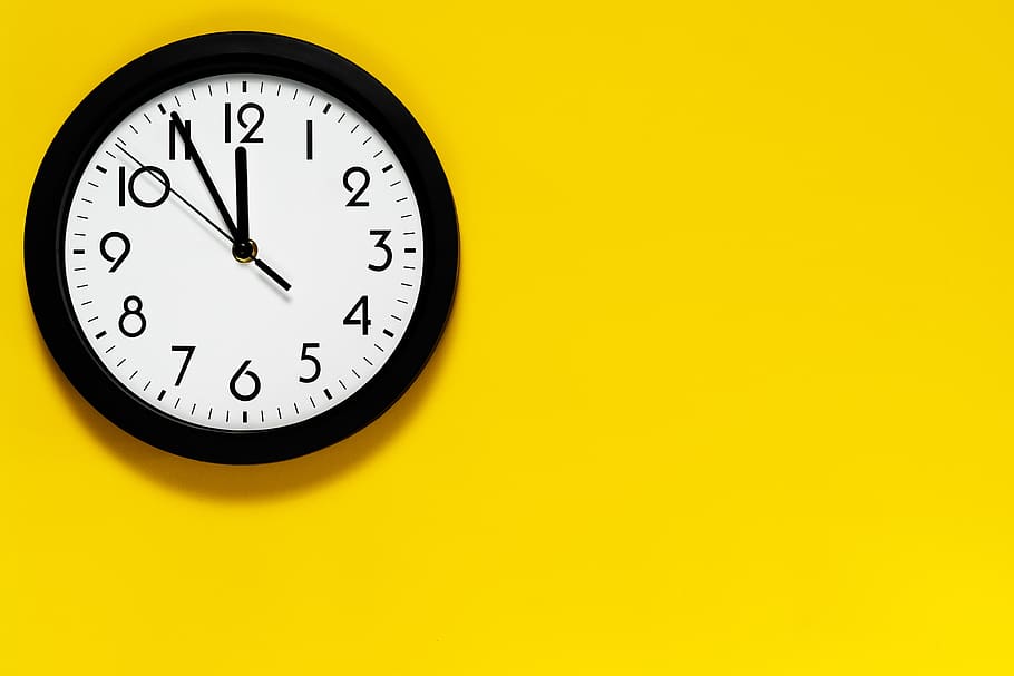 Clock, Yellow, Pointer, Background, Wallpaper, Time - Clock Time , HD Wallpaper & Backgrounds