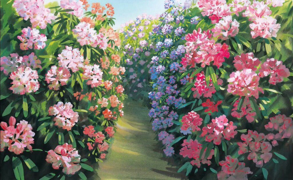 Flowers And Studio Ghibli Image - Spirited Away Studio Ghibli Flowers , HD Wallpaper & Backgrounds