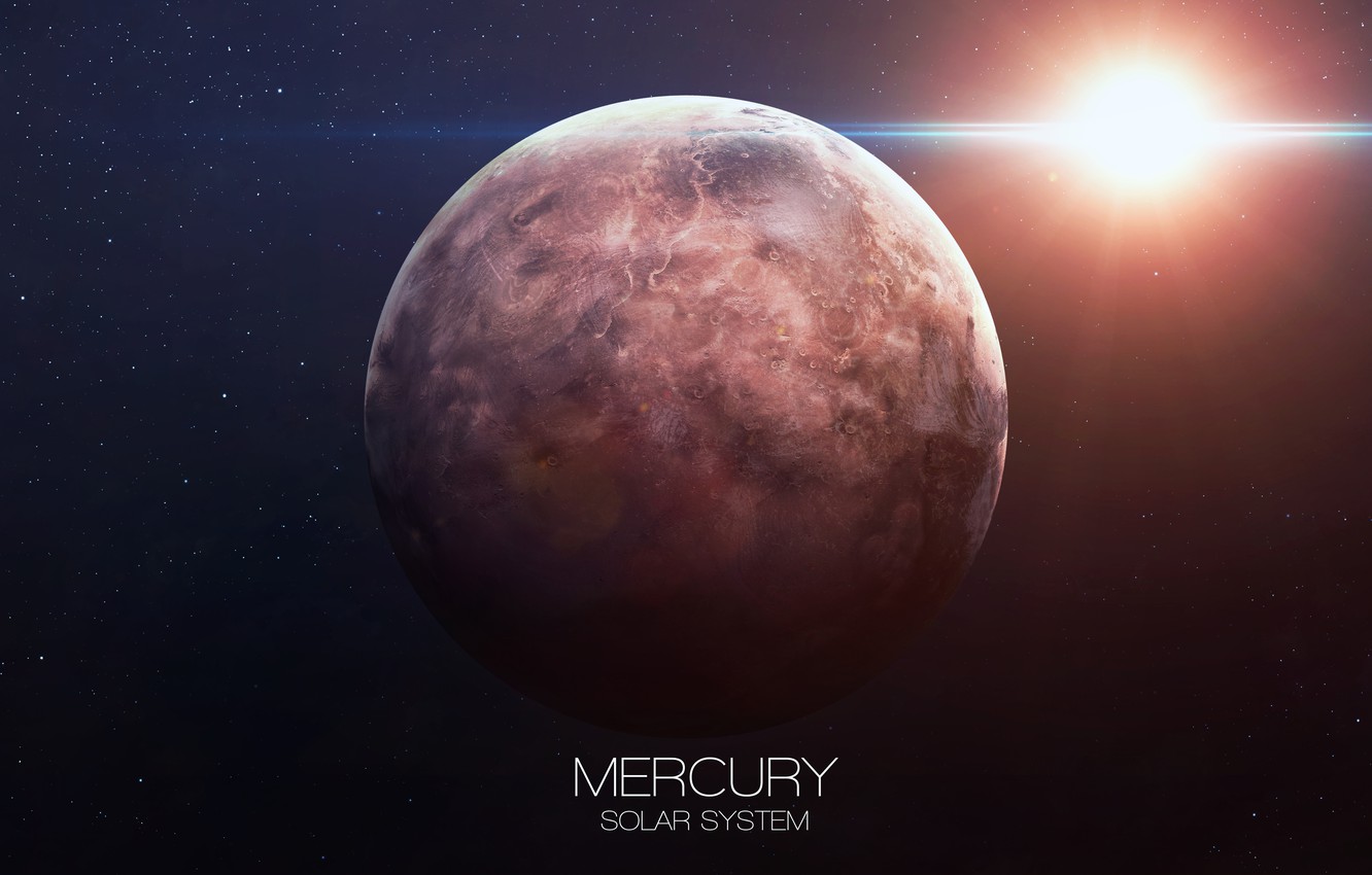 Photo Wallpaper Planet, Mercury, Solar System - Mercury Planet , HD Wallpaper & Backgrounds