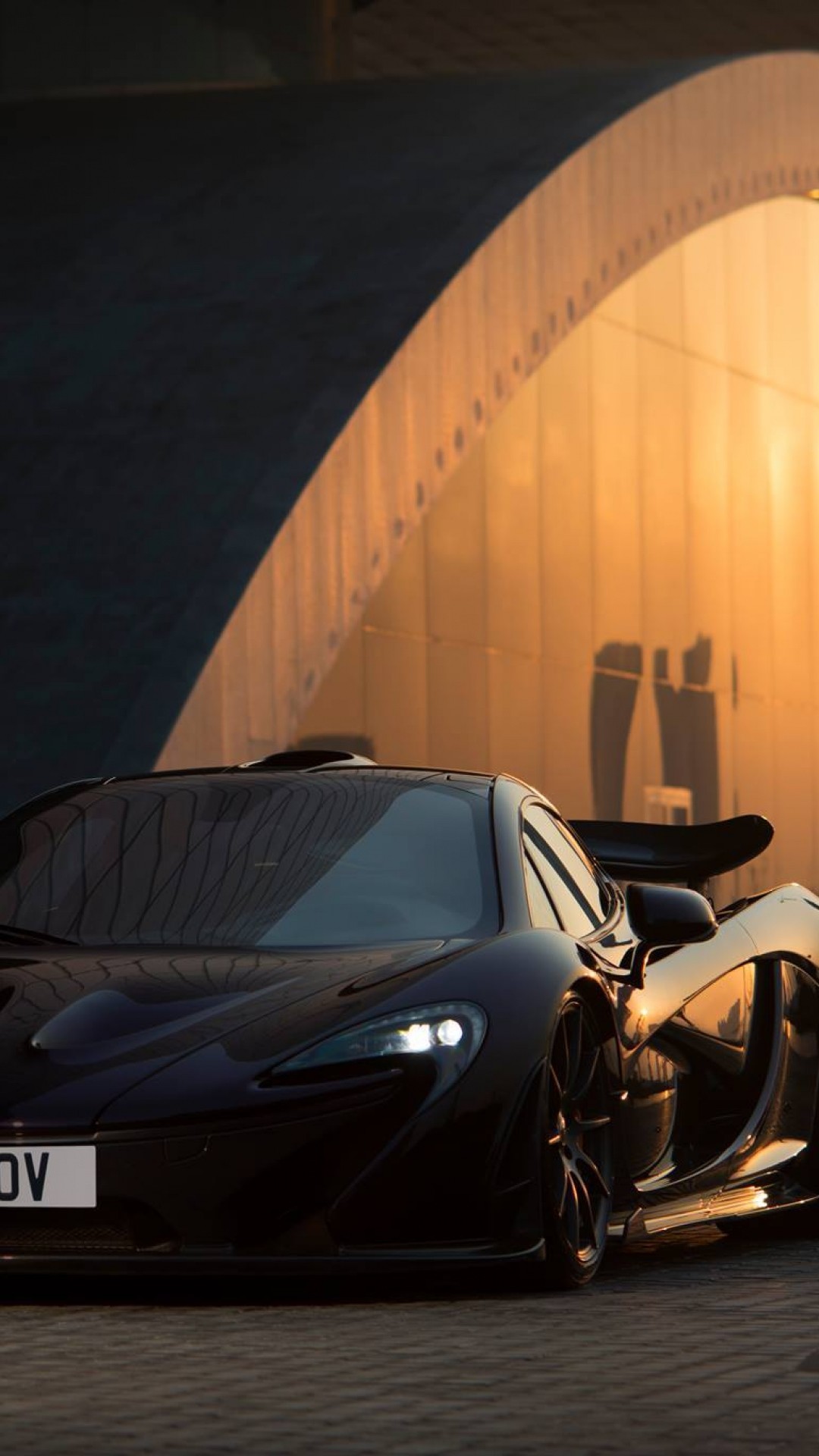 Wallpaper Mclaren, P1, Black, Front View 
 Data-src - Mclaren P1 Iphone Wallpaper Hd , HD Wallpaper & Backgrounds