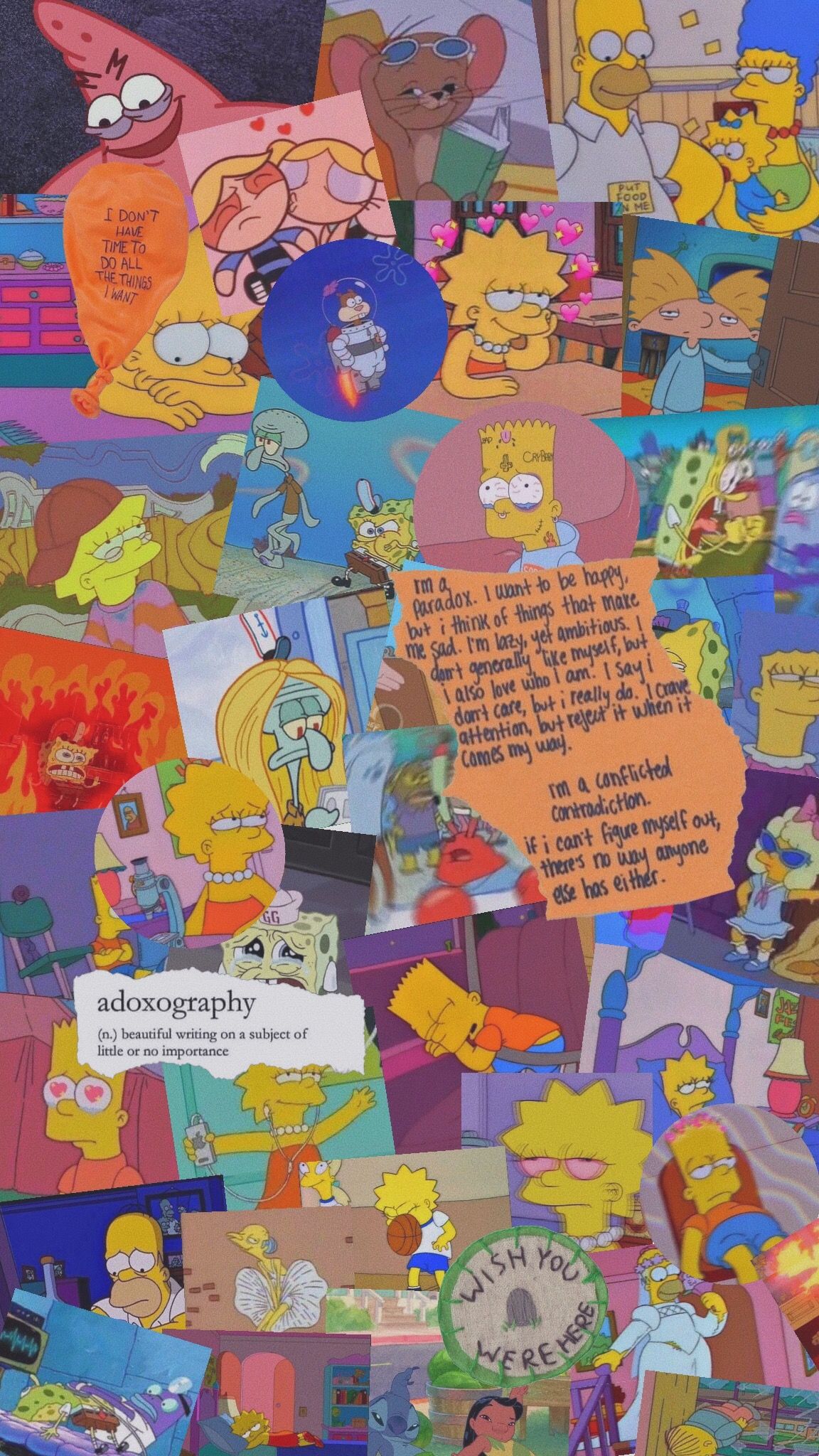 Sad Aesthetic Wallpaper Simpsons , HD Wallpaper & Backgrounds