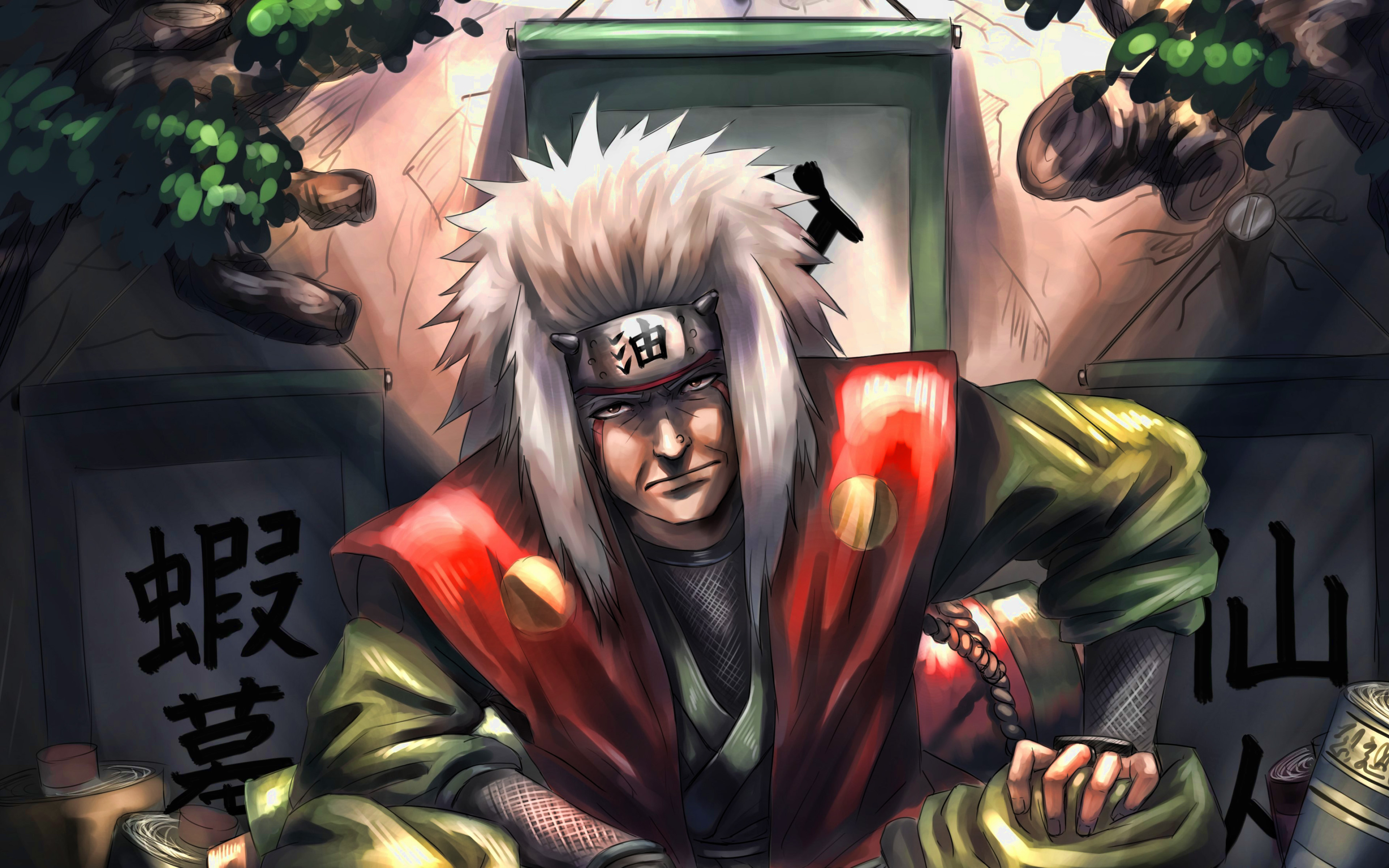 Jiraiya, 4k, Naruto Characters, Ninja, Manga, Artwork, - Naruto Jiraiya , HD Wallpaper & Backgrounds