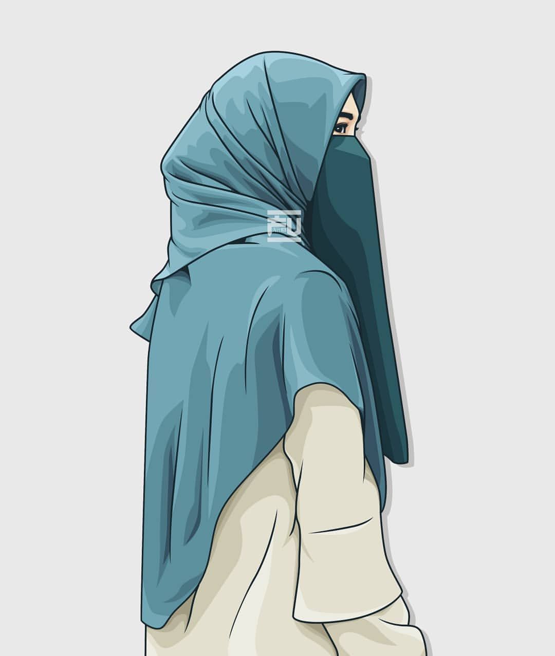 Anime Muslimah Niqab , HD Wallpaper & Backgrounds