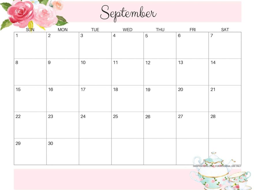 Cute September 2019 Calendar Printable - January 2020 Printable Calendar , HD Wallpaper & Backgrounds