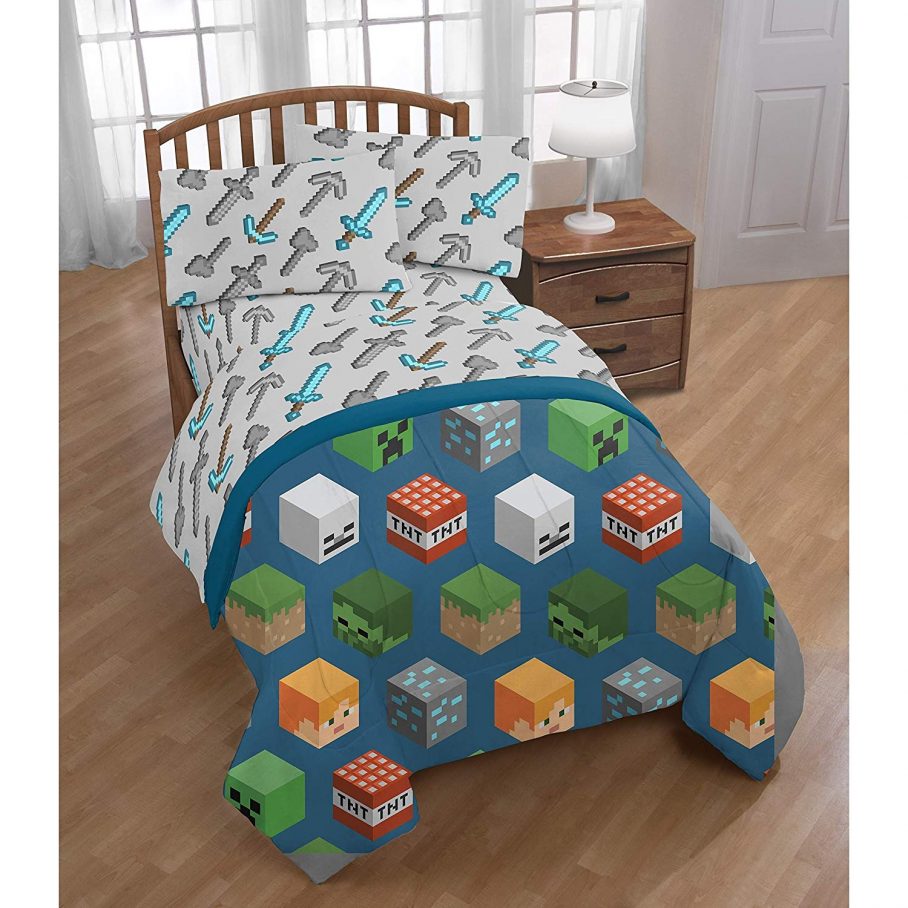 Minecraft Bed Set , HD Wallpaper & Backgrounds