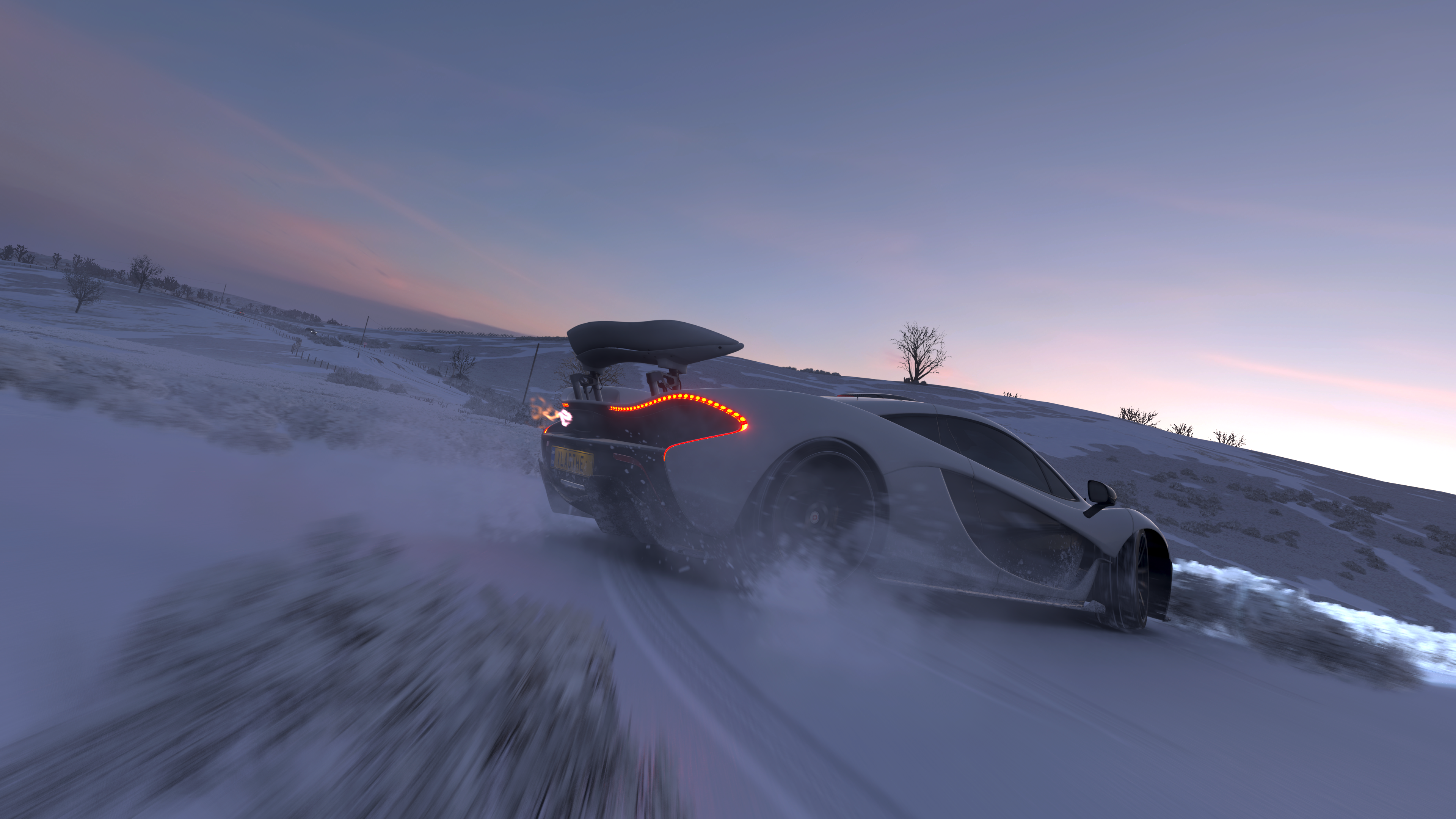 Forza Horizon 4, Mclaren P1, Drift, Snow, Clear Sky, - Forza Horizon 4 Drift , HD Wallpaper & Backgrounds