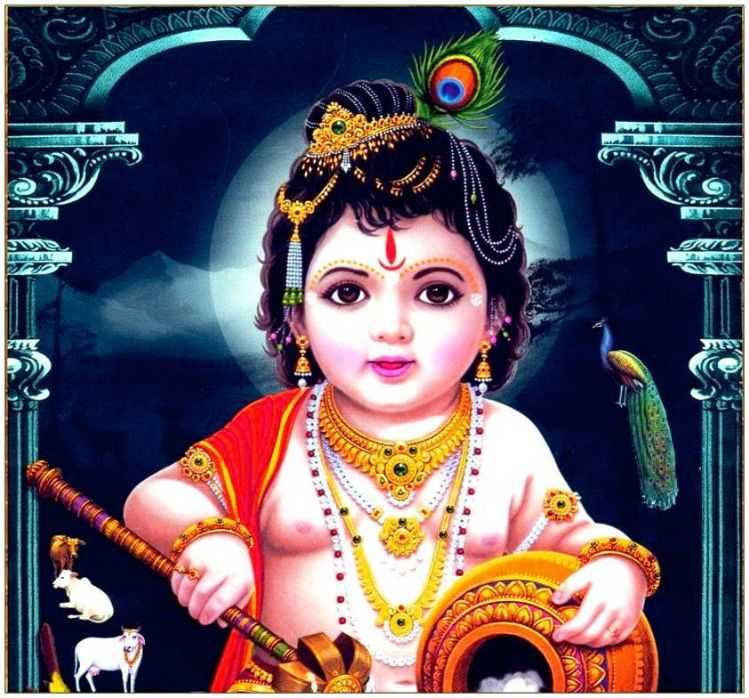 Whatsapp Dp Wallpaper Shri Love Radha Baby Cute Krishna , HD Wallpaper & Backgrounds
