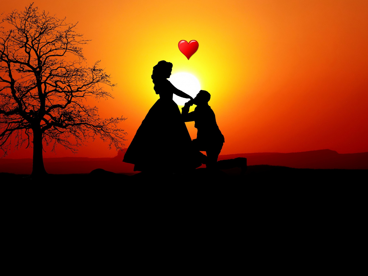 Love Couple Hd Wallpaper , HD Wallpaper & Backgrounds