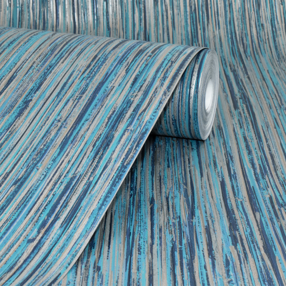 Decorline Vertical Grass Cloth Blue/silver Wallpaper - Wood , HD Wallpaper & Backgrounds