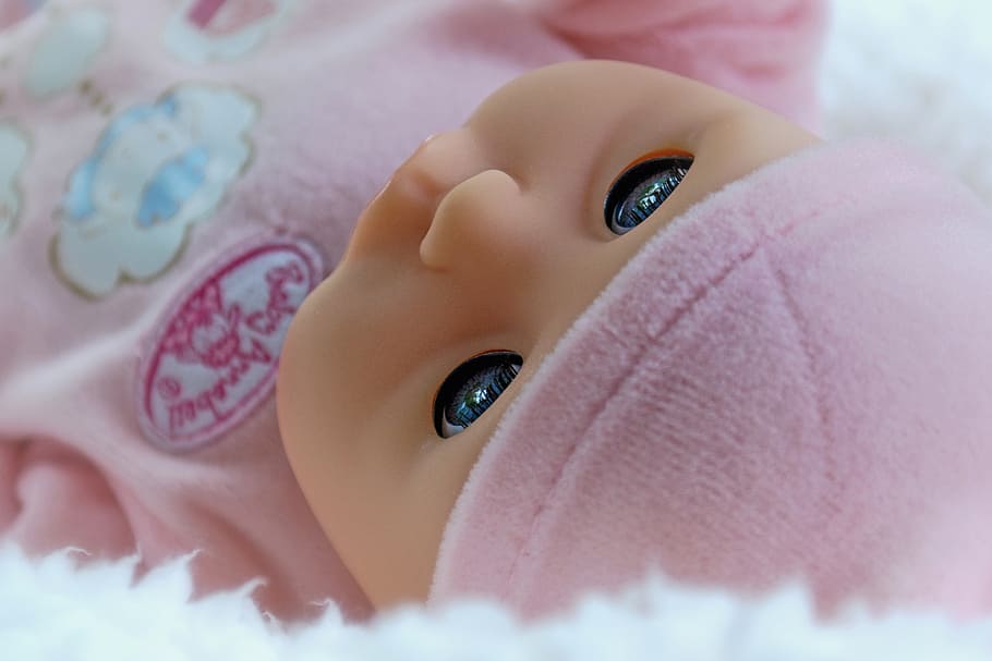 Doll, Baby Doll, Newborn Doll, Girl, Pink, Little, - Gambar Boneka Baby Doll , HD Wallpaper & Backgrounds