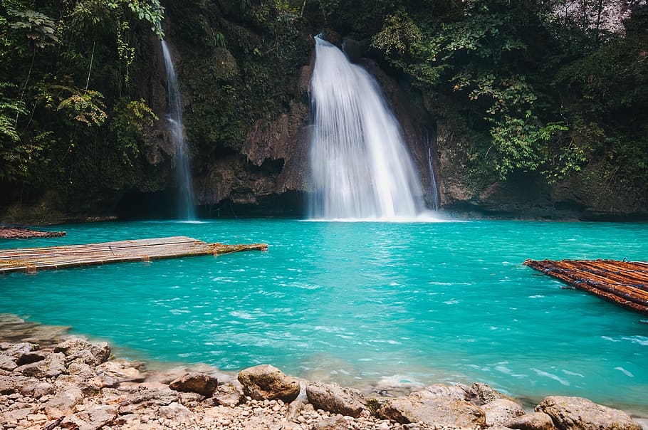 Philippines, Kawasan Falls, Badian, Asia, Tropical, - Cebu Kawasan Falls , HD Wallpaper & Backgrounds