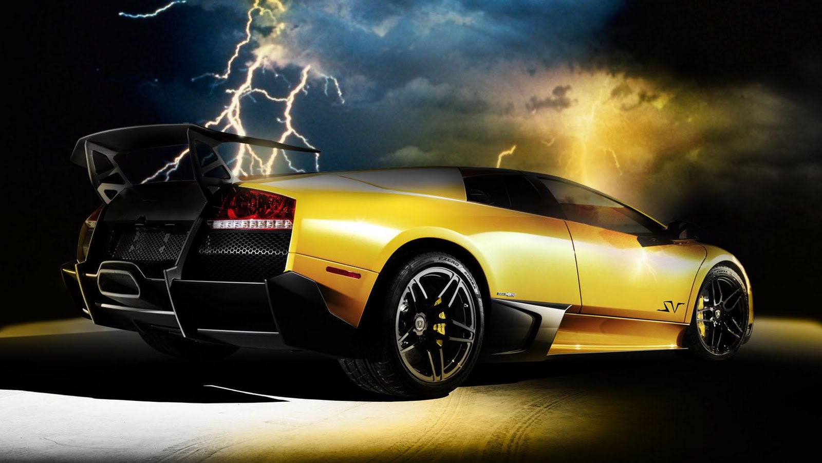 Gold And Black Lamborghini Wallpaper 1 Hd Wallpaper - Lamborghini Murcielago Lp640 Sv , HD Wallpaper & Backgrounds