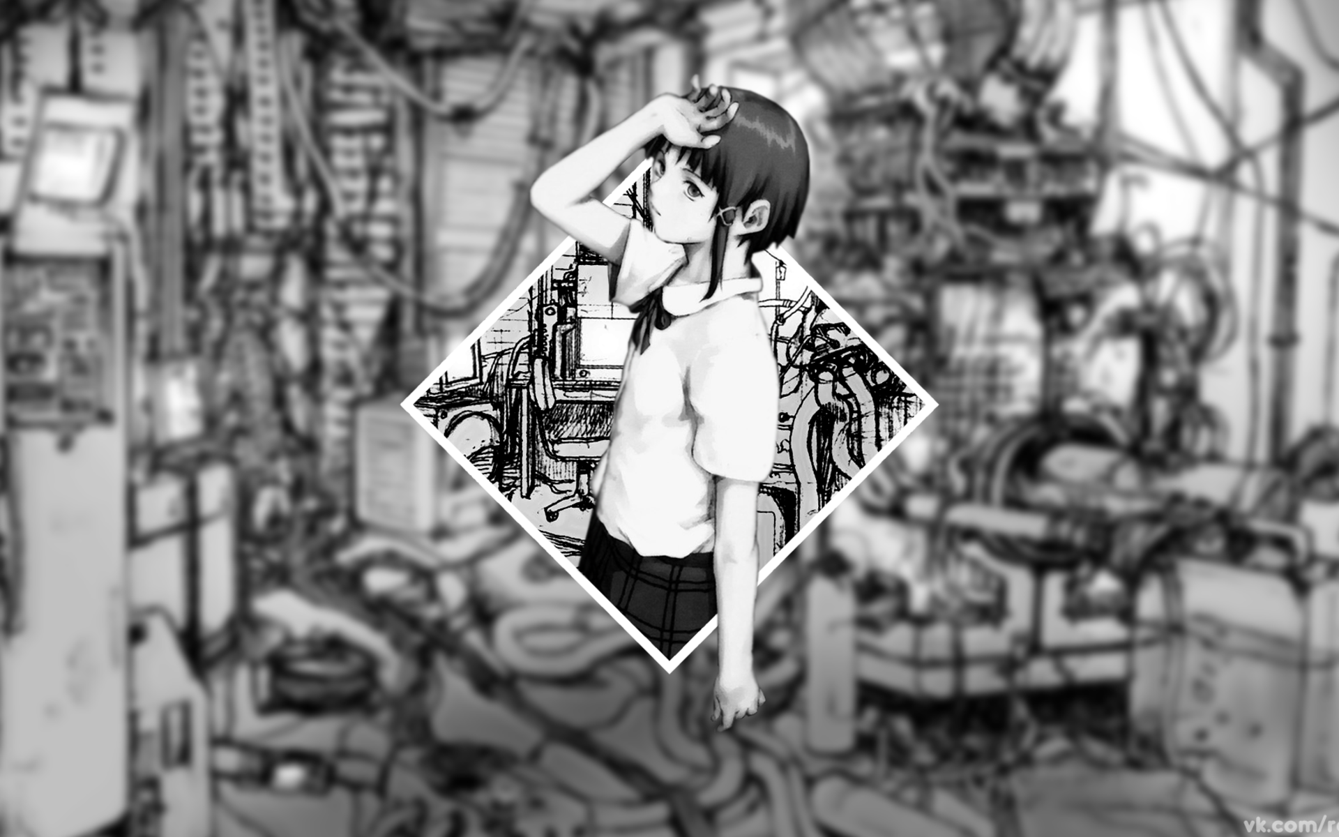 Serial Experiments Lain 8 Bit , HD Wallpaper & Backgrounds