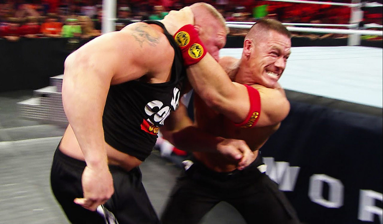 John Cena Vs Brock Lesnar Royal Rumble 2015 Hd Wallpaper - Johnchina , HD Wallpaper & Backgrounds