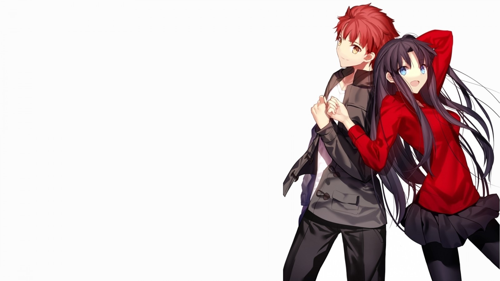 Shirou Emiya, Tohsaka Rin, Fate Stay Night - Rin Tohsaka And Shirou Emiya Png , HD Wallpaper & Backgrounds