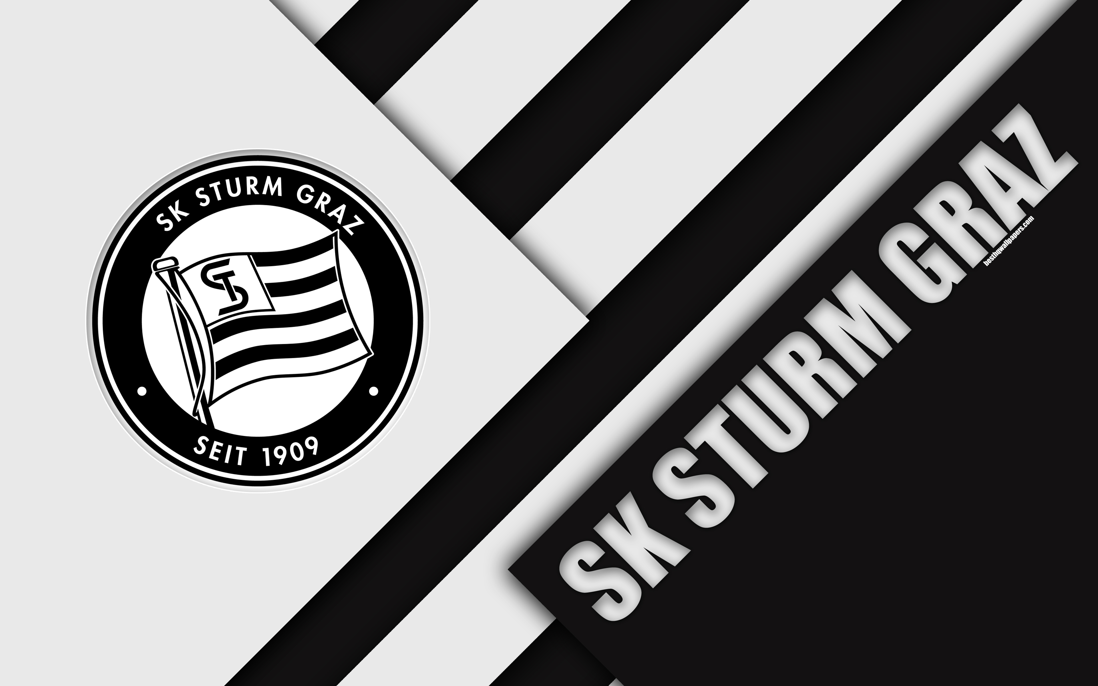 Sk Sturm Graz, Austrian Football Club, 4k, Material - Sturm Graz , HD Wallpaper & Backgrounds