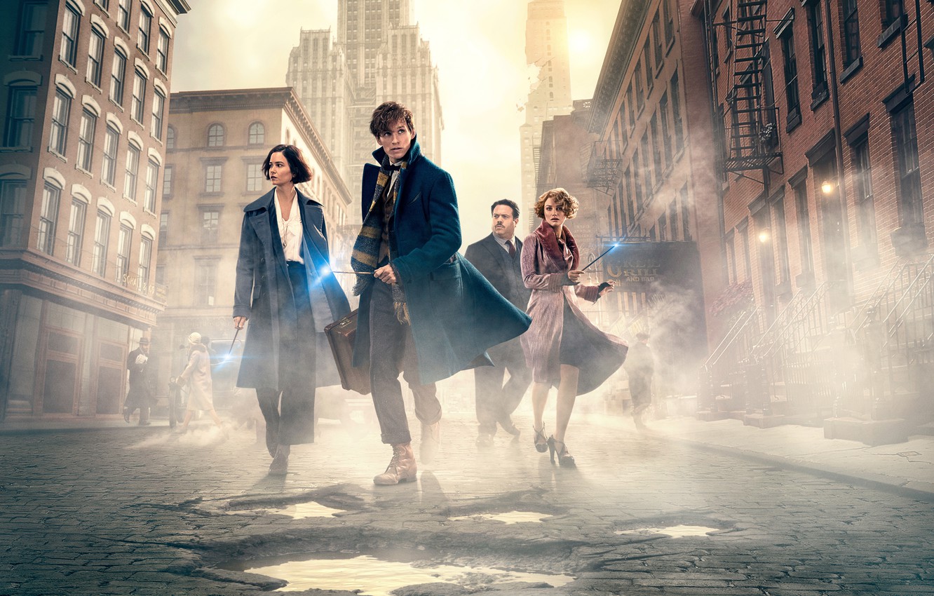 Photo Wallpaper Magic, Wizards, New York, Fantastic - Fantastic Beasts And Where To Find Them Banner , HD Wallpaper & Backgrounds