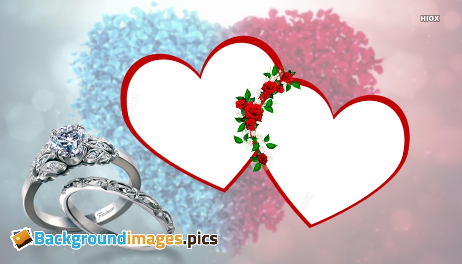 Photo Frame Background Images - Love Engagement Backgrounds , HD Wallpaper & Backgrounds