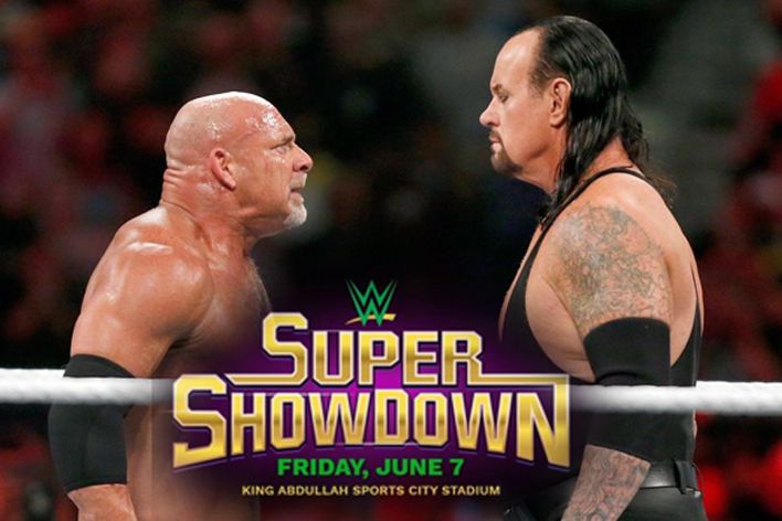 Wwe Super Showdown Saudi Arabia Goldberg Vs Undertaker - Wwe Super Showdown Saudi Arabia , HD Wallpaper & Backgrounds