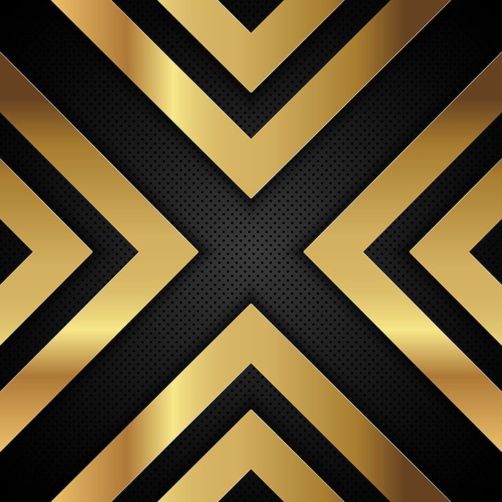 Line, Metal, Gold, Black, Background, Arrow, Metallic, - Gold Metallic Vector Background , HD Wallpaper & Backgrounds