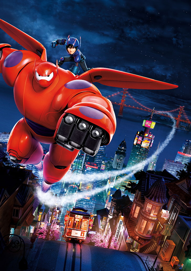 Disney, Pixar Animation Studios, Baymax , Movies , HD Wallpaper & Backgrounds