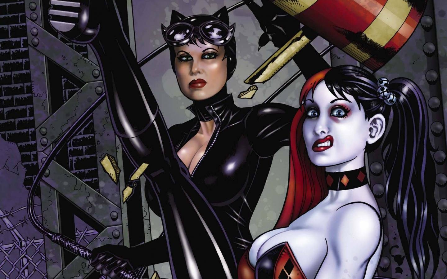 Best Catwoman Wallpaper Id - Catwoman And Harley Quinn , HD Wallpaper & Backgrounds