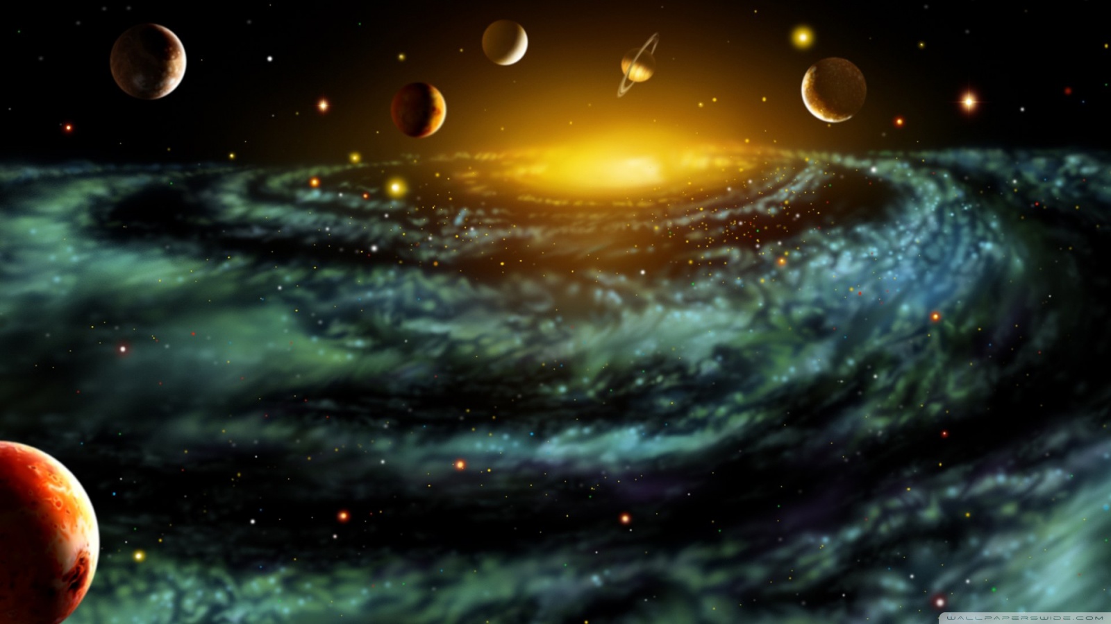 Sci Fi Solar System , HD Wallpaper & Backgrounds