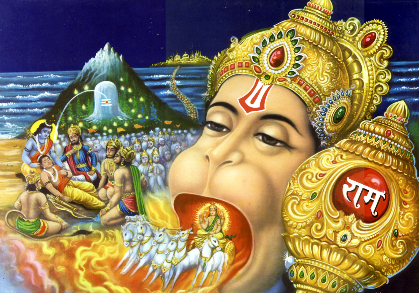 Hanuman Is The Ardent Devotee Of Lord Rama - Hanuman Wallpapers Full Size , HD Wallpaper & Backgrounds
