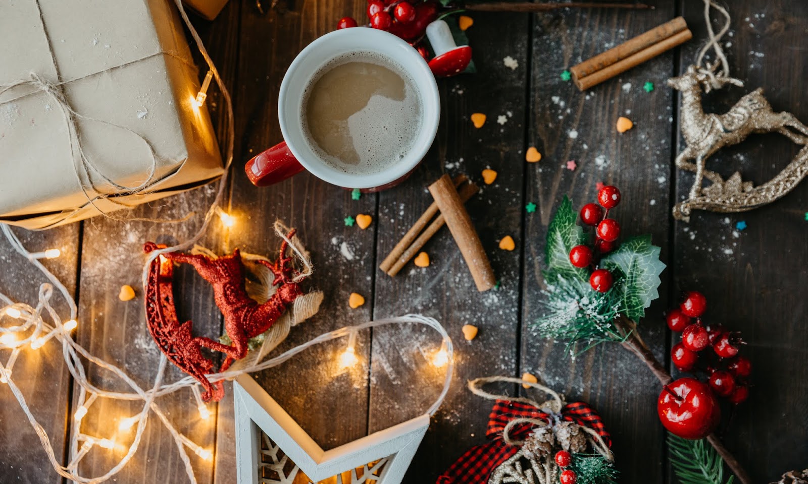 Coffe Christmas Table , HD Wallpaper & Backgrounds