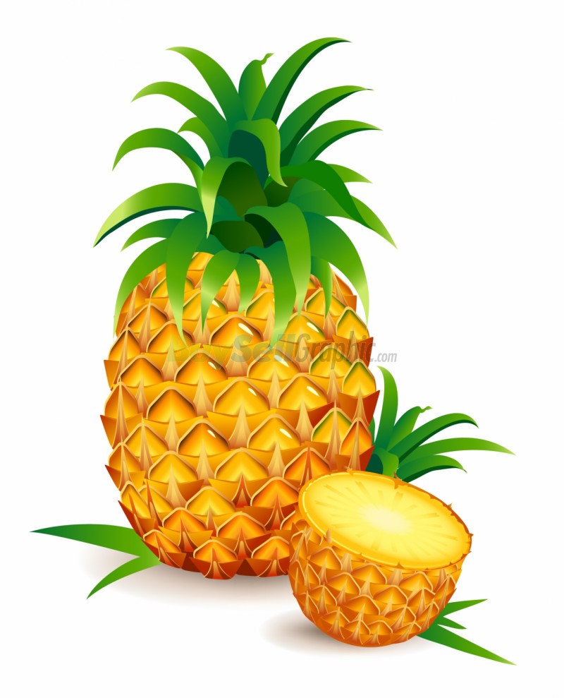 Pineapple Clipart Cute - Pineapple Clipart , HD Wallpaper & Backgrounds