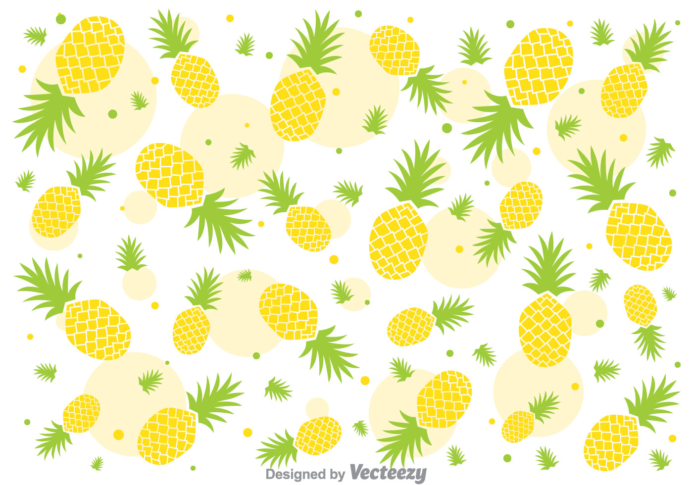 Fresh Ananas Pineapple Vector Pattern - Pattern Ananas , HD Wallpaper & Backgrounds