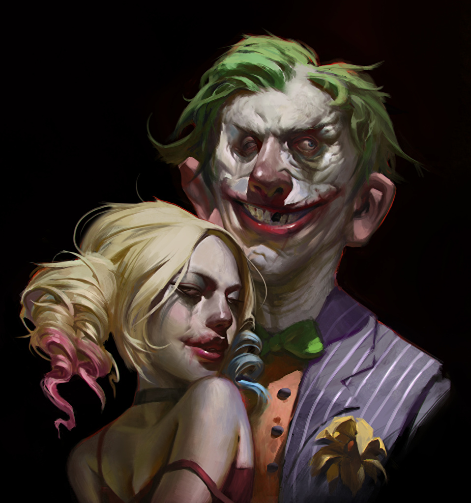 Joker And Harley Quinn Fan Art , HD Wallpaper & Backgrounds