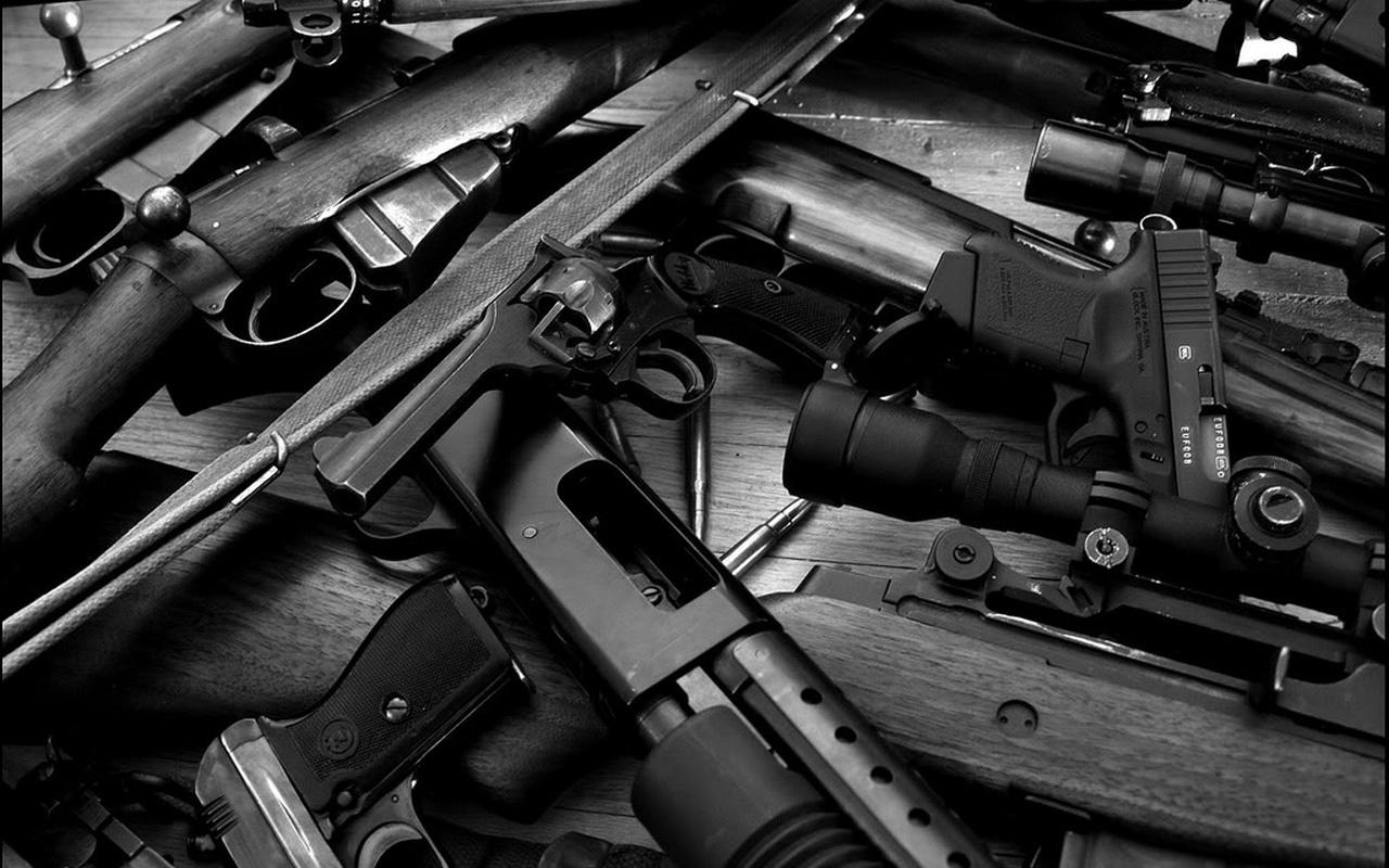 Group Of Guns Background , HD Wallpaper & Backgrounds