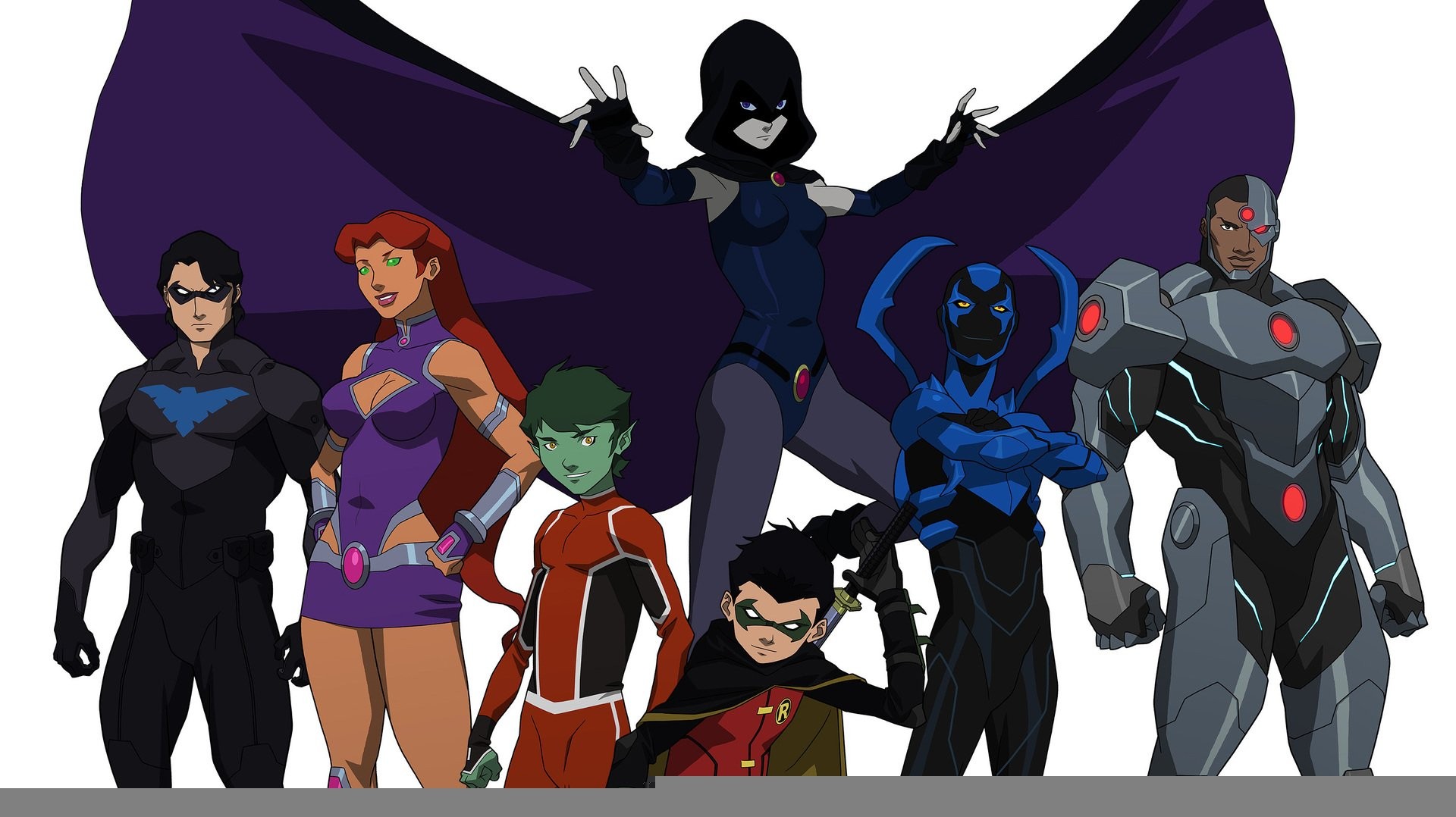 Teen Titans Vs Justice League , HD Wallpaper & Backgrounds