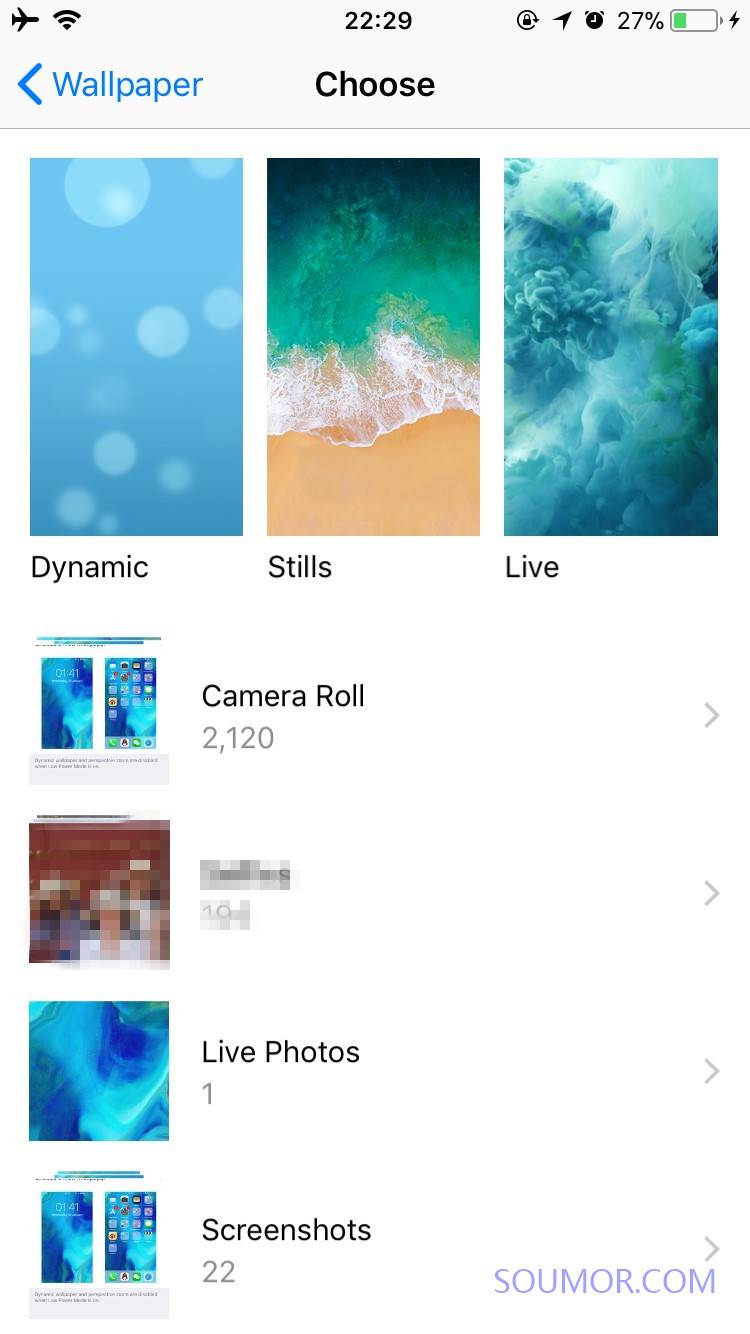 Three Options Dynamic, Stills And Live - Iphone Wallpapers Settings , HD Wallpaper & Backgrounds