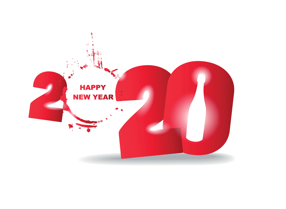 Happy New Year 2020 Drop Water Wallpaper Hd - Graphic Design , HD Wallpaper & Backgrounds