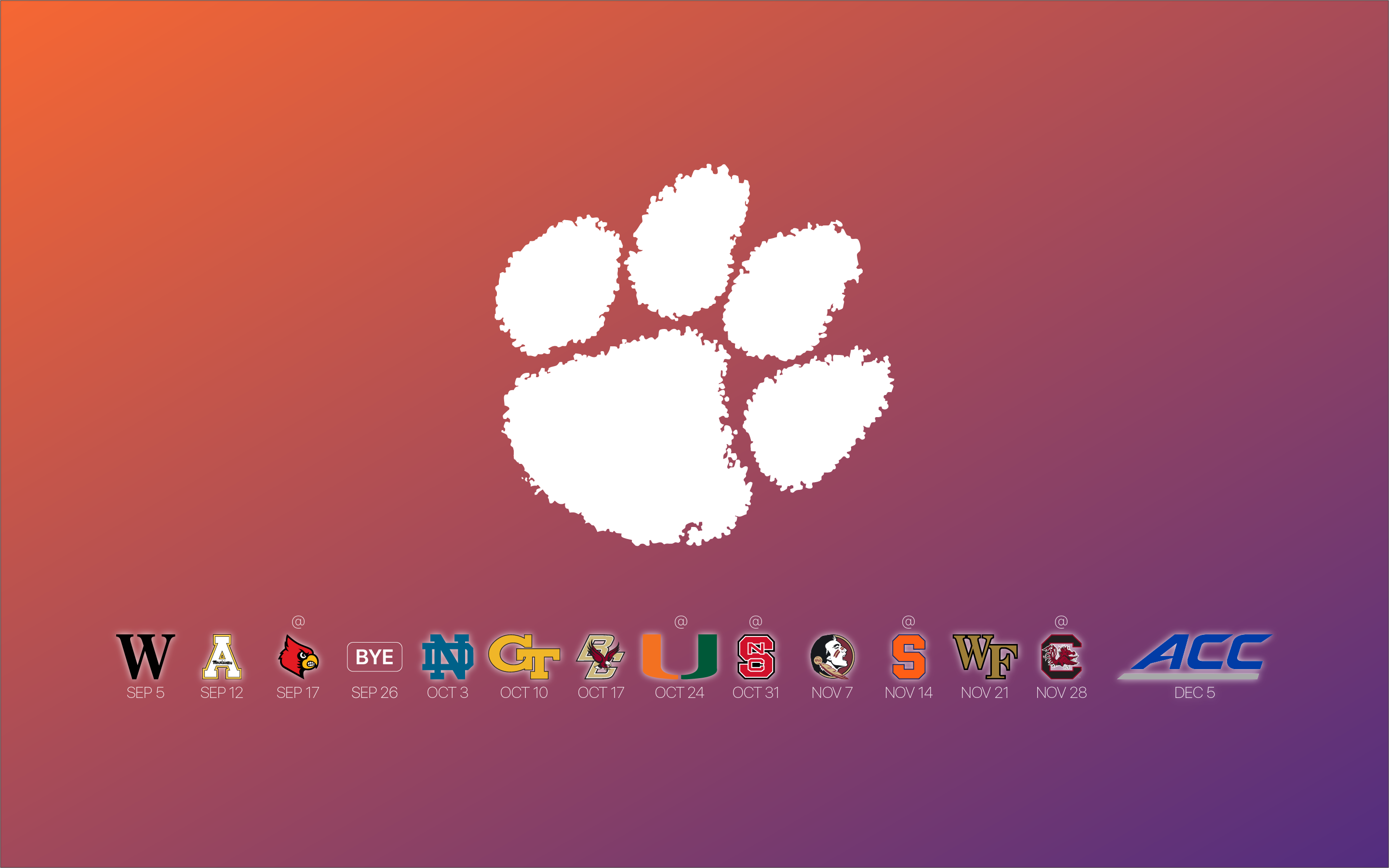 Clemson Tigers Logo Png , HD Wallpaper & Backgrounds