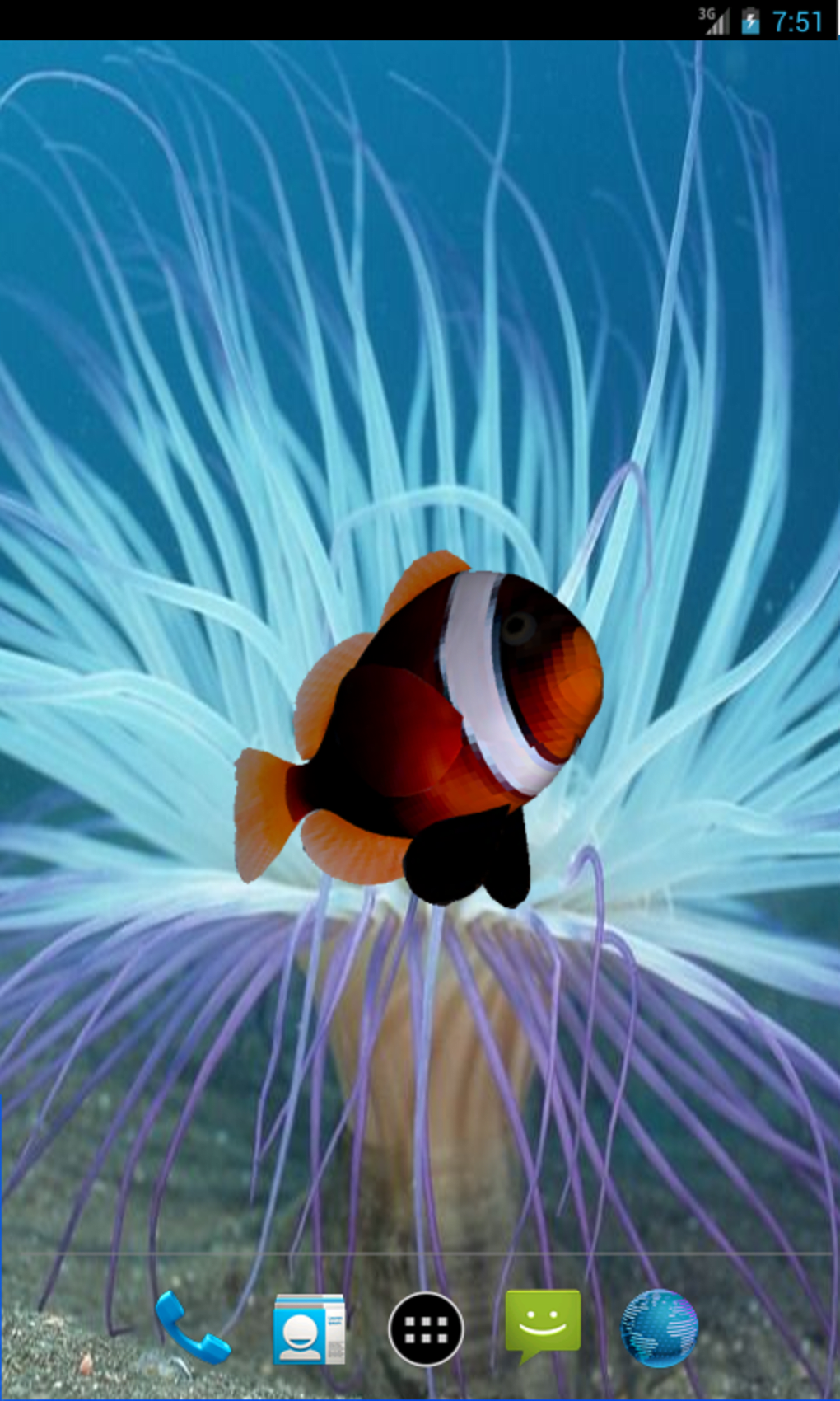 3d Clownfish Live Wallpaper , HD Wallpaper & Backgrounds