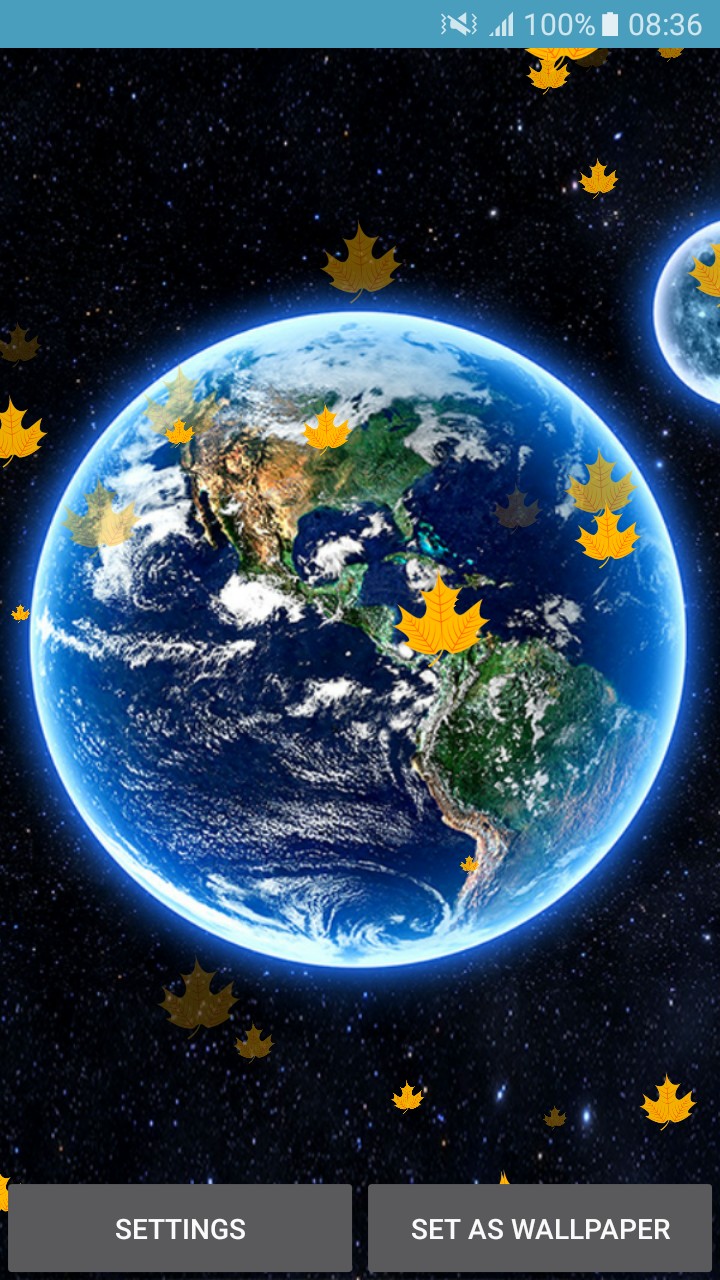 Live Wallpapers - Earth - Earth From Space , HD Wallpaper & Backgrounds
