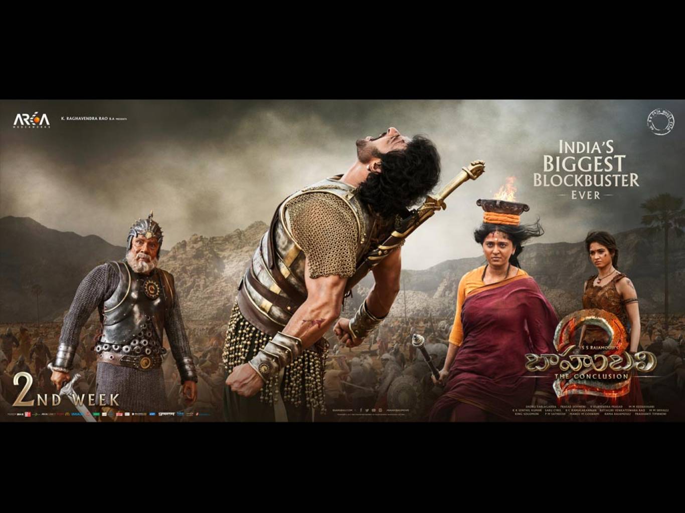 Baahubali 2 - Bahubali 2 Poster Rana , HD Wallpaper & Backgrounds