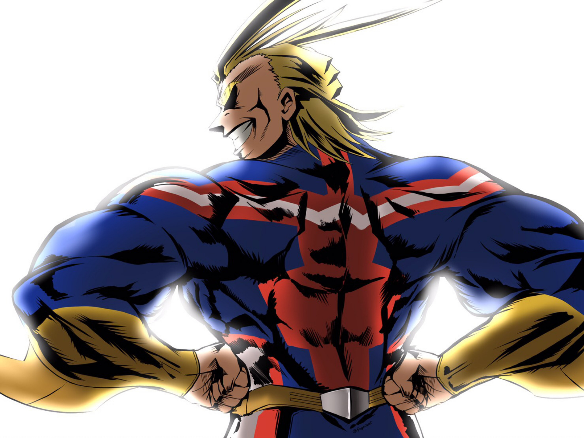 Wallpaper Of Anime, All Might, Toshinori Yagi Background - All Might Wallpaper Iphone , HD Wallpaper & Backgrounds