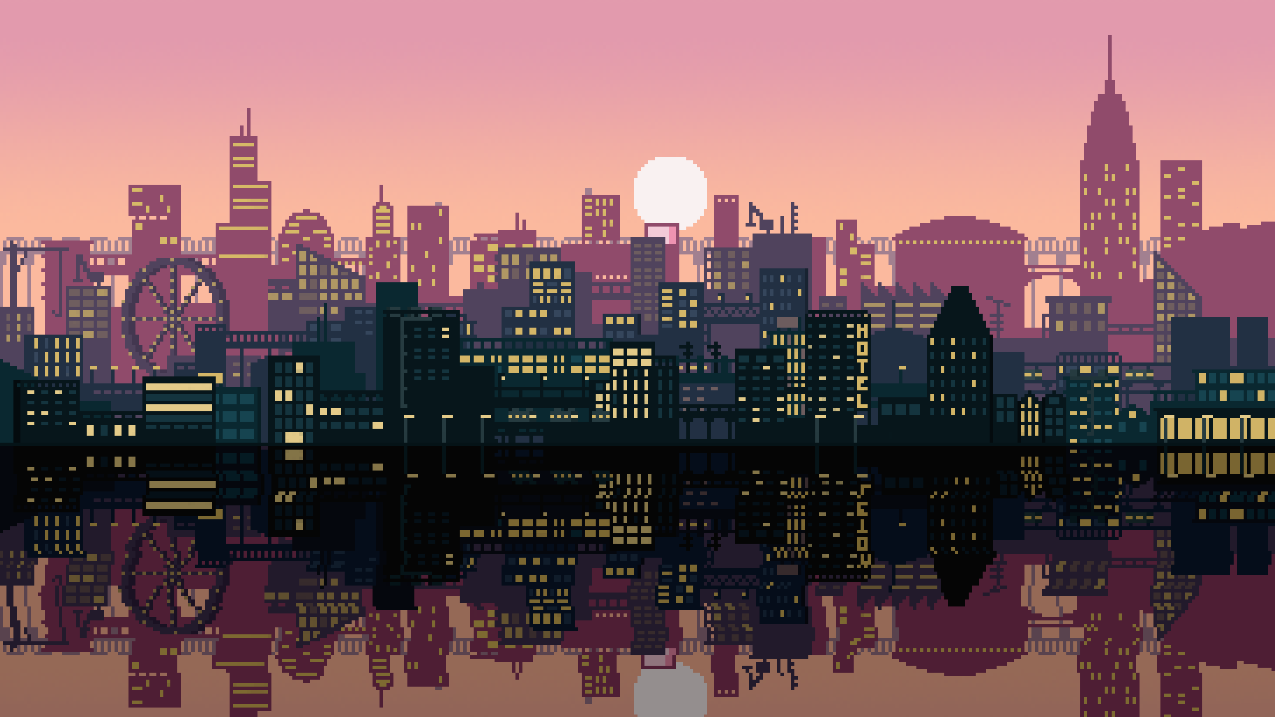 City Pixel Art Wallpapers Top Free City Pixel Art - City Pixel Art , HD Wallpaper & Backgrounds