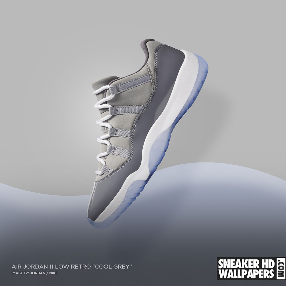 Jordan 11 Wallpaper - Jordan 11 Low Grey , HD Wallpaper & Backgrounds