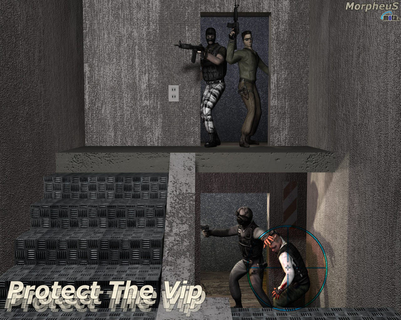 Protect The Vip Standard Wallpaper - Counter Strike Beta Vip , HD Wallpaper & Backgrounds